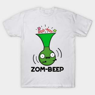 Zom-beep Cute Halloween Zombie Honker Pun T-Shirt